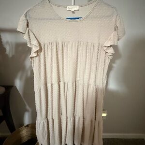 Perfect Peach Babydoll Dress size L